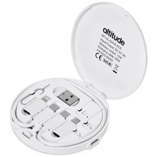 Altitude Orbit Wireless Charger & Multi-Function Cable Kit Open
